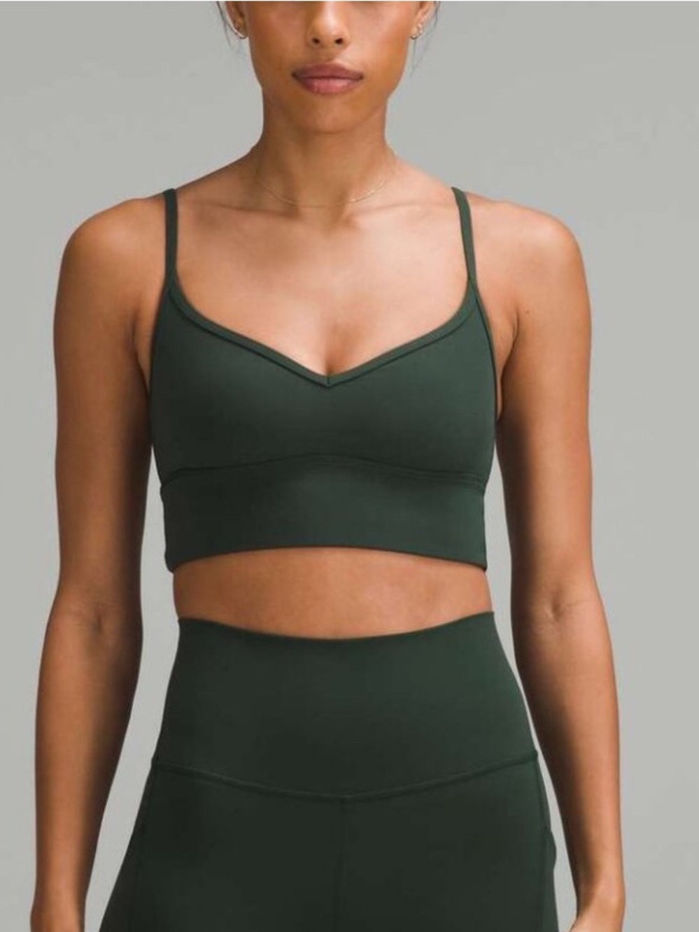 NWT Lululemon Align Sweetheart Bra A/B in Legacy Green size 4